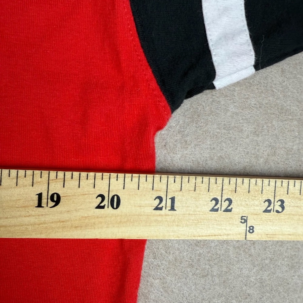 Vintage Cincinnati Reds MLB Lee Sport V-Neck Jersey T-Shirt M Red‎ Mens - Picture 7 of 10